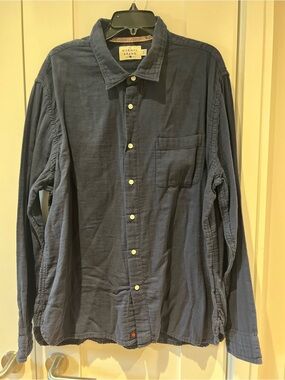 The Normal Brand Navy Blue Casual Button-Down Shirt
